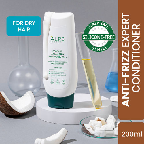 Alps Goodness Coconut, Argan Oil & Hyaluronic Acid Hydrating & Moisturizing Conditioner For Dry Hair(200 ml)| No Nasties| CGM Friendly| Silicone Free
