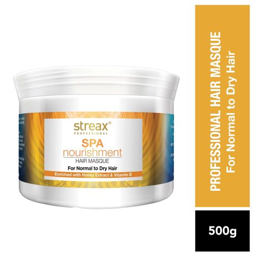 Streax Professional Spa Nourishment Honey Hair Masque, For Normal to Dry Hair, 500 gm