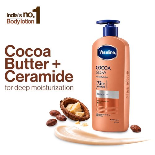 Vaseline Cocoa Glow Serum In Lotion | With 100% Pure Cocoa Body Lotion | For Dry Skin (400 ml)
