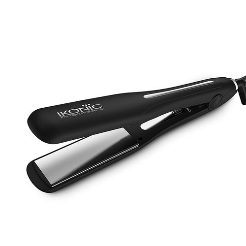IKONIC PROFESSIONAL Titanium Shine 3.0 Hair Straightener Black With Advanced Professional Dual Titanium Floating Plates, Auto Shut Off Function, Instant Heat Up, Universal Voltage 1 pc