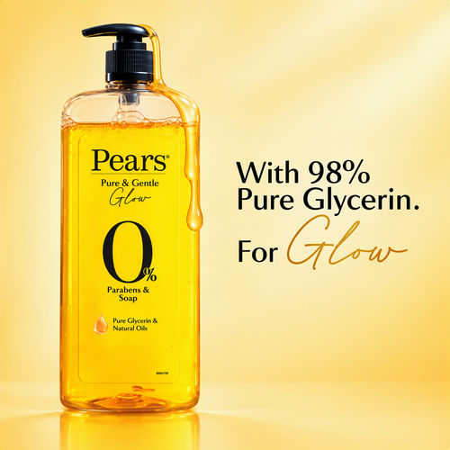 Pears Pure & Gentle, with 98% Pure Glycerin, Body Wash, 750 ml for Glowing Skin