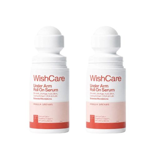 WishCare Underarm Roll On Serum - For Lightening, Pigmentation & Odor Control - Vanilla - Pack of 2