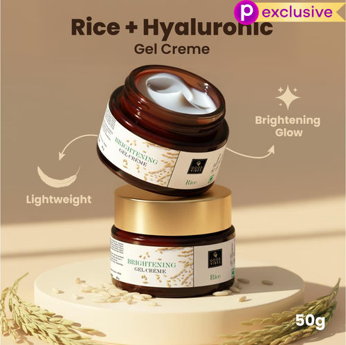 Good Vibes Rice Brightening Gel Creme | Glass skin, Korean skin, Rice water (50 gm)