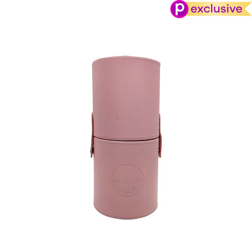 Cuffs N Lashes Makeup Brush Holder, Pink