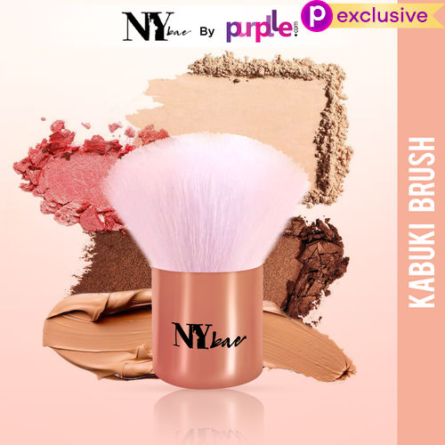 NY Bae Pro Kabuki Brush | Multipurpose | Smooth Blending | Even Application | Fine & Soft Bristles - 1 Pc