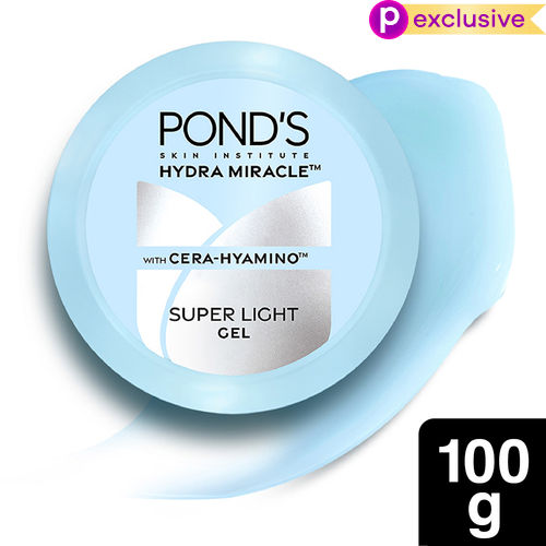 Ponds Super Light Gel | Oil-Free Moisturizer with Hyaluronic Acid & Vitamin E | Hydrates Skin |Non Sticky| 100 ml