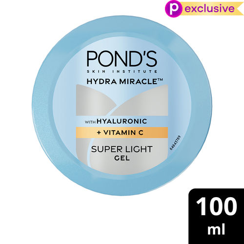Ponds Hydra Miracle Super Light Gel with Hyaluronic Acid & Vitamin C - 100 gm