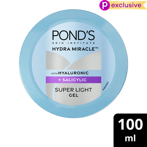 Ponds Hydra Miracle Super Light Gel with Hyaluronic Acid & Salicylic - 100 ml