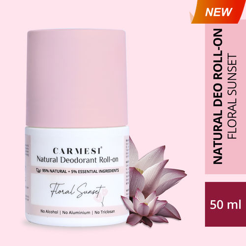 Carmesi Natural Deodorant Roll-on - Floral Sunset ,50 ml