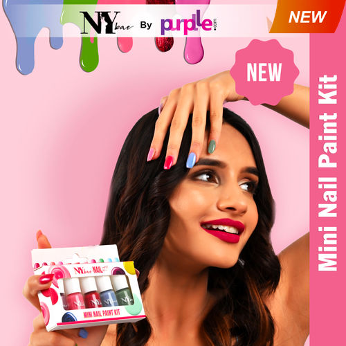 NY Bae Nail It Mini Nail Paint Kit - Ultimate Kit 03 (5 x 3 ml) | Highly Pigmented | Matte & Glossy | Chip-Free | Travel-Friendly Nail Polish Set
