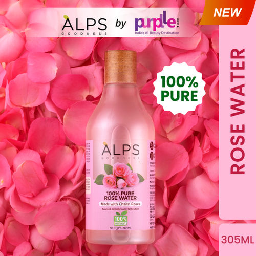 Alps Goodness 100 % Pure Rose Water (305ml) | Rose water for face | Made from Chaitri Rose | Gulab Jal | Natural skin toner | Premium Rose Water
