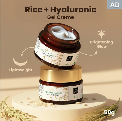 Good Vibes Rice Brightening Gel Creme | Glass skin, Korean skin, Rice water (50 gm)