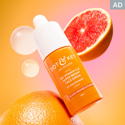 Dot & Key 10% Vitamin C+E, 5% Niacinamide Face Serum For Glowing Skin, Fights Pigmentation Dark Spot, 20 ml