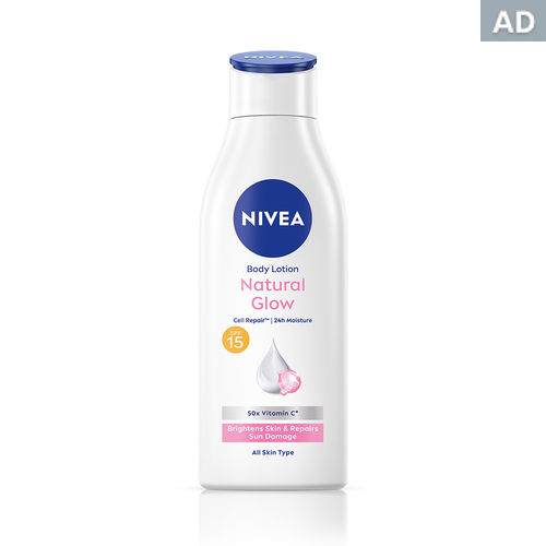 NIVEA Body Lotion Natural Glow, Cell Repair, SPF 15 & 50x Vitamin C 200 ml