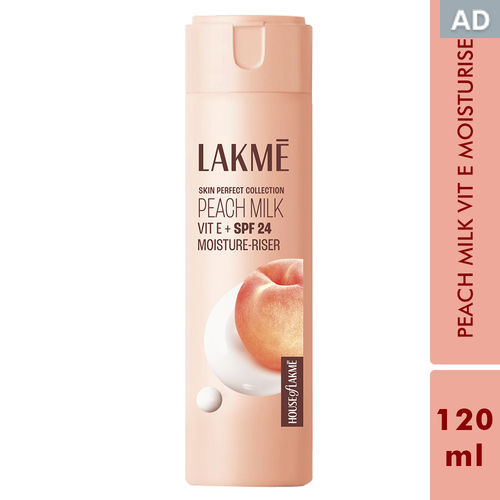 Lakme Peach Ceramide Moisturizer with SPF 24| For Dry Skin, Normal Skin & Sensitive Skin 120 ml