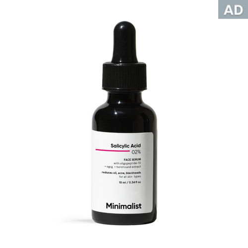 Minimalist Salicylic Acid 2% Face Serum for Oil Controled & Acne free skin , 10 ml