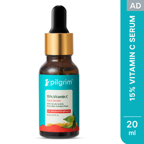Pilgrim 15% vitamin c face serum for advanced brightness (20 ml)