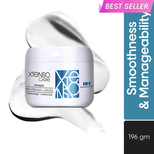 L'Oreal Professionnel Xtenso Care Masque | Hair fiber to Optimize the result of  Straightening | Anti- breakage +Anti-Dryness | With Pro-Keratin and Incell (196gms)