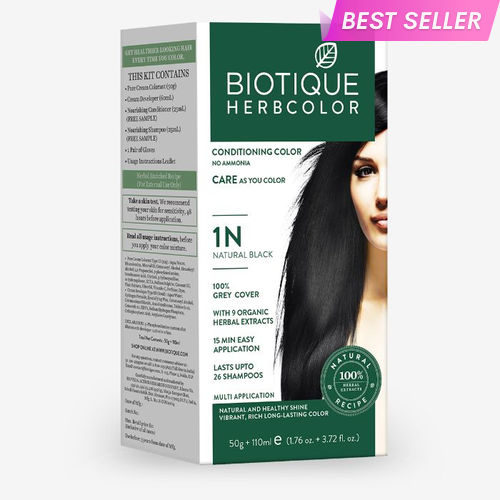 Biotique Bio Herbcolor 1N Natural Black (50 g +110 ml)