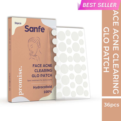 Sanfe Promise Face Acne Patch - Pack of 36 | Pimple Healing Patch | Absorbing Cover |Invisible, Blemish Spot, Hydrocolloid, Skin Treatment