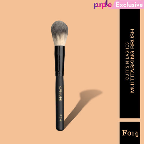 Cuffs N Lashes Makeup Brushes, F014 Powder Brush | Blush Brush, Multitasking Brush