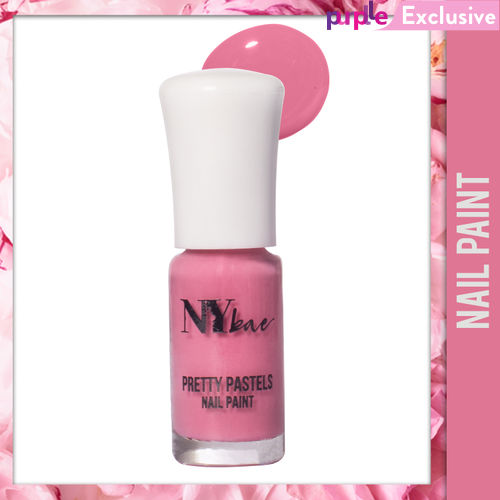 NY Bae Pretty Pastels Nail Paint - Pink Carnation 04 (3 ml) | Glossy Finish | Rich Pigment | Chip-proof | Full Coverage | Travel Friendly