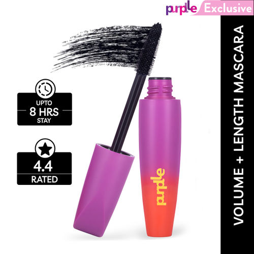 Purplle VIVIFY Max Volume + Length Mascara | Volumizing | Lenghtening | Long lasting | Smudgeproof (9.5 gm)