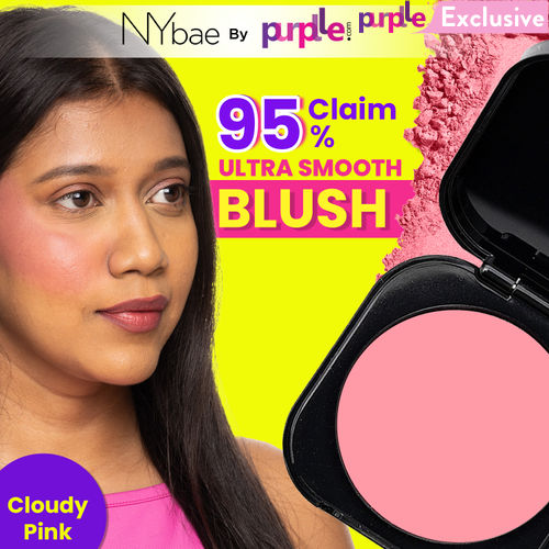 NY Bae Sunset Skyline Blush - Cloudy Pink 02 (5 g) | Pink | Matte Finish | Rich Colour | Super Blendable | Multipurpose | Travel Friendly