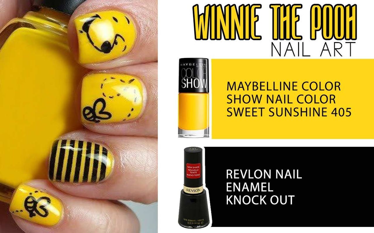 Winnie The Pooh Nail Art