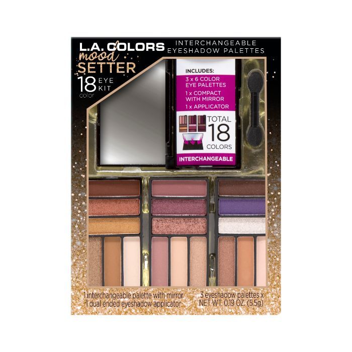 L.A. Colors Eyeshadow Palette, Socialite