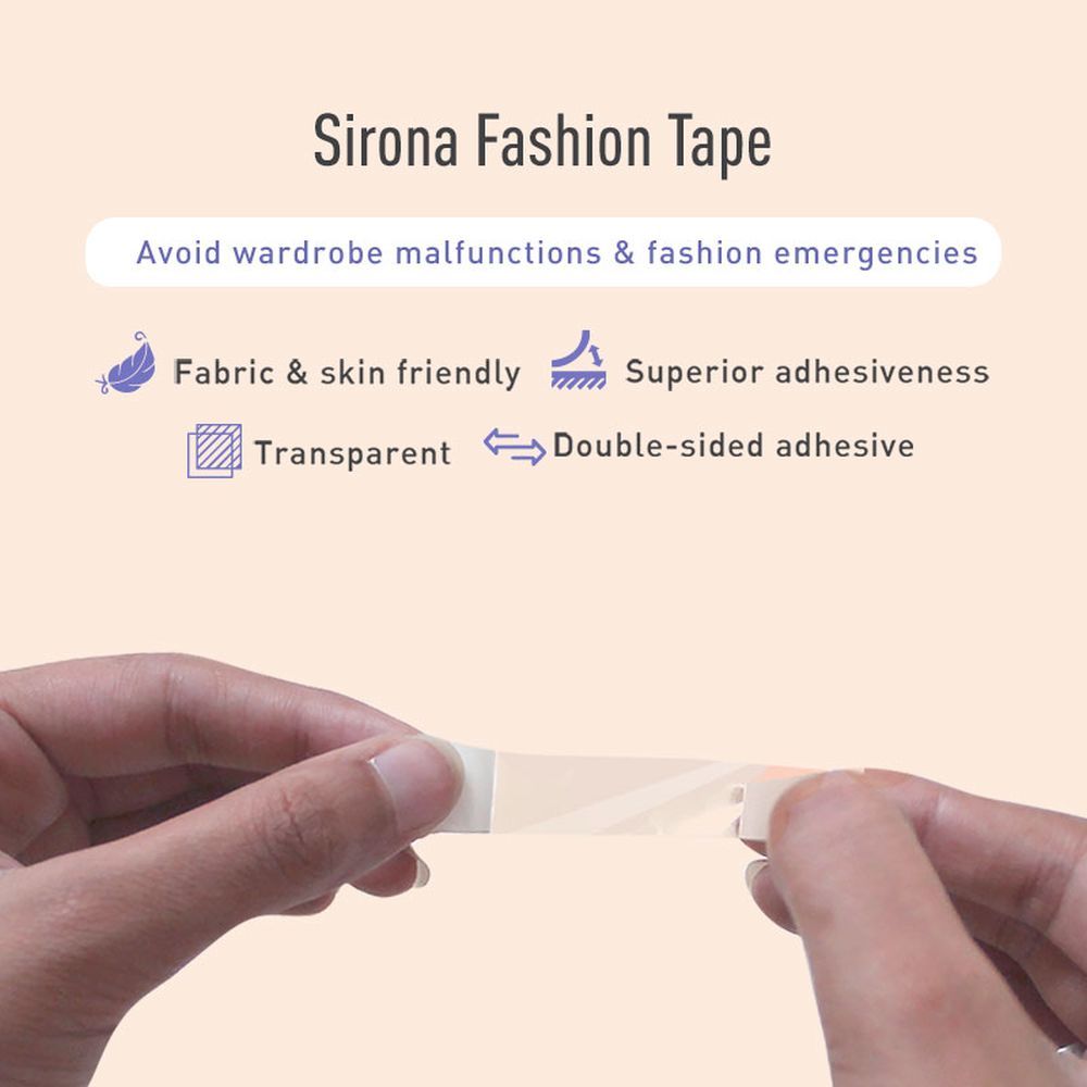 Women Fashion Tape for Clothes, Double Stick Strips – 36 Strips | Clothing & Body, Strong and Clear Tape for All Skin Tones and Fabric, Waterproof 