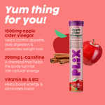 PLIX OLena Apple Cider Vinegar L-Carnitine Effervescent, Convert Fat Into Energy, 15 Effervescent Tablets, Pack of 4 (Apple) PLIX OLena Apple Cider Vinegar L-Carnitine Effervescent, Convert Fat Into Energy, 15 Effervescent Tablets, Pack of 4 (Apple)
