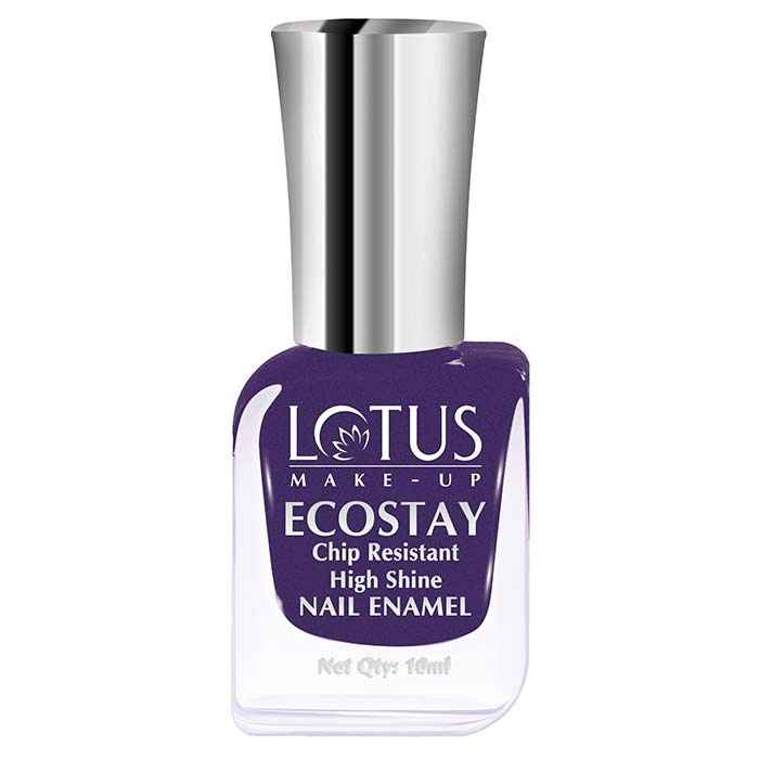 Buy Lotus Make-Up Ecostay Fantasy Nail Enamel Purple Dazzle | Easy to Apply | Glossy Finish | 10ml - Purplle