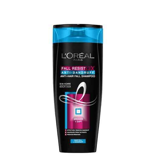 Buy L'Oreal Paris Fall Resist 3X Anti Dandruff Anti Hair Fall Shampoo (175 ml) - Purplle