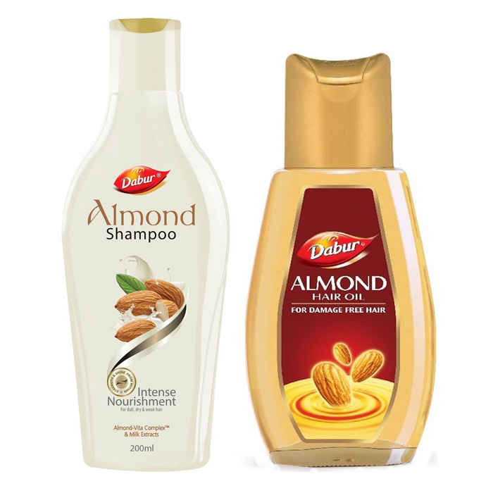 Buy Dabur Almond Shampoo (200 ml) + Free Nivea Soap - Purplle
