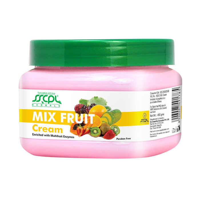 Buy SSCPL Herbals Mix Fruit Cream (450 g) - Purplle