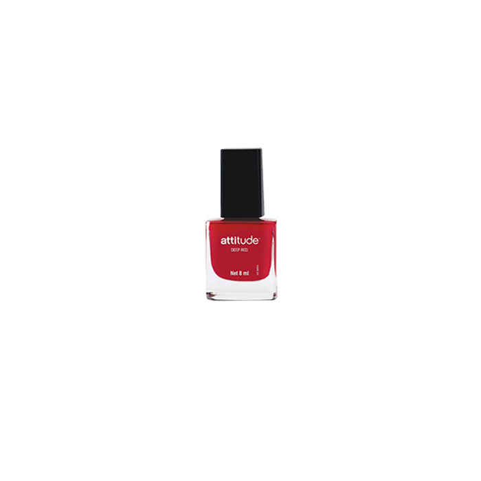Buy Attitude Nail Enamel Deep Red (8 ml) - Purplle