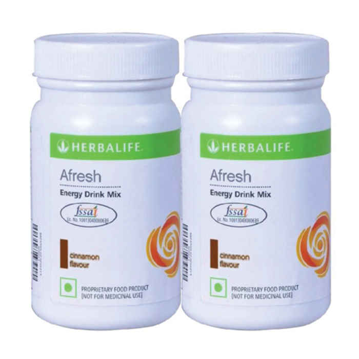 Buy Herbalife Afresh Energy Drink Cinnamon Set of 2 - Purplle