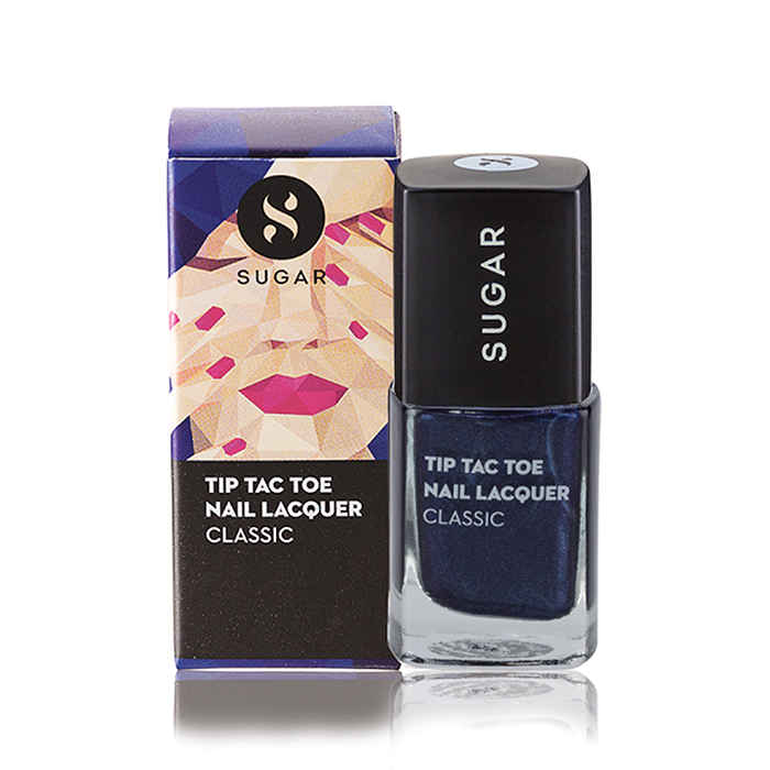 Buy SUGAR Cosmetics Tip Tac Toe Nail Lacquer - 005 Blue-Blooded (Sapphire Blue) - Purplle