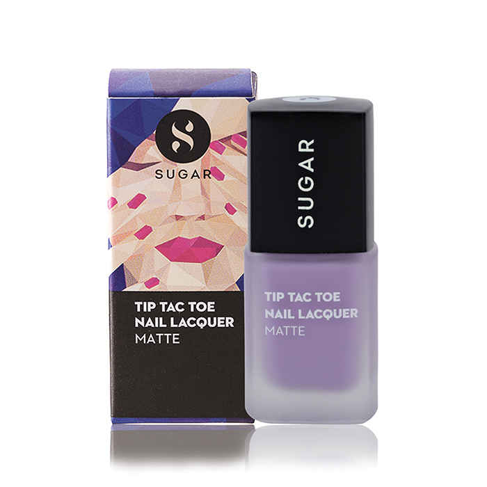 Buy SUGAR Cosmetics Tip Tac Toe Nail Lacquer - 030 Purple Passion (Matte Pastel Lavender) - Purplle