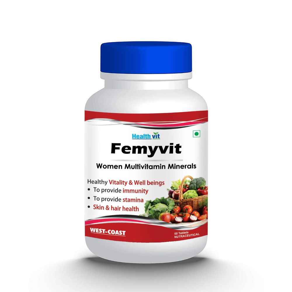 Buy Healthvit Femyvit Women Multivitamin Minerals 60 Tablets - Purplle