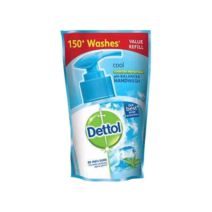 Buy Dettol pH-Balanced Germ Protection Liquid Handwash Pouch, Cool (175 ml) - Purplle