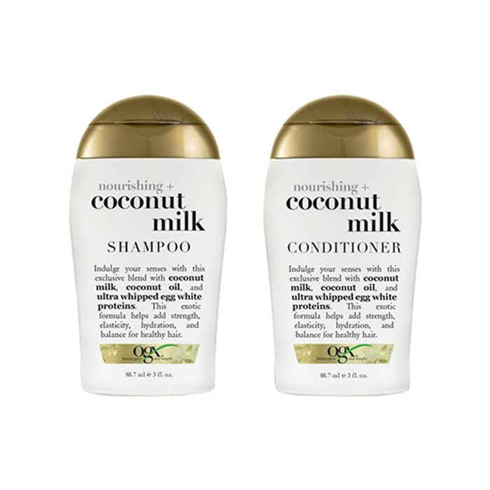 Buy OGX Nourishing + Coconut Milk Shampoo & Conditioner (88.7 ml) - Purplle