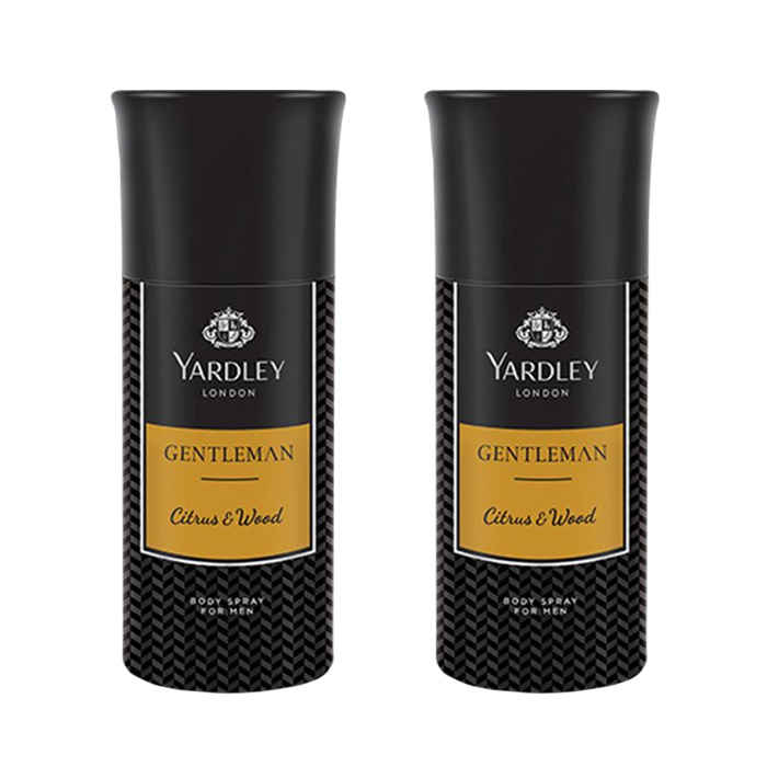 Buy Yardley Gentleman Citrus And Wood Deodorant( 150 ml) Pack of 2 - Purplle