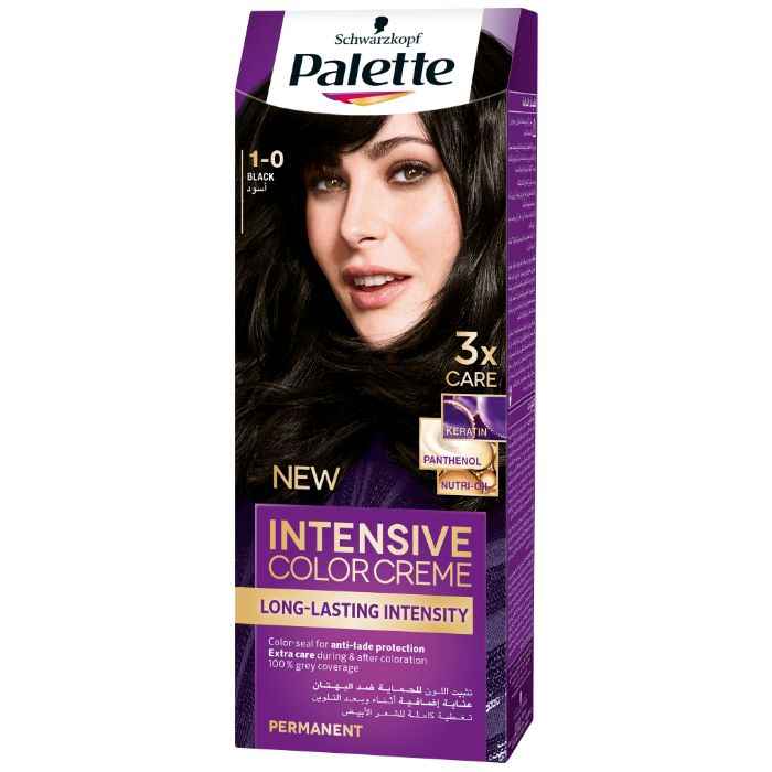 Buy Schwarzkopf Palette Intensive Colour Cream 1-0 Black (110 ml) - Purplle