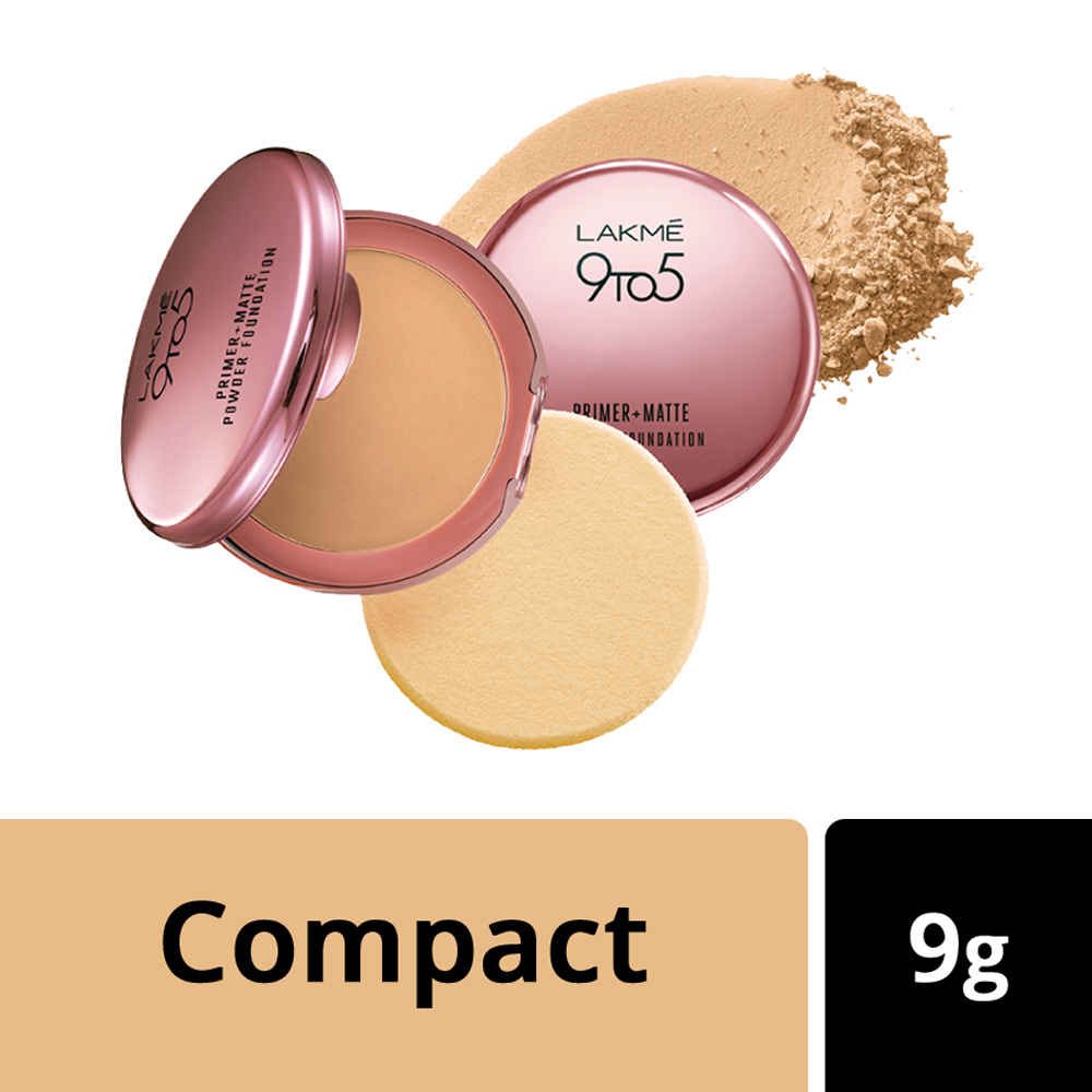 Buy Lakme 9 to 5 Primer + Matte Powder Foundation Compact - Silky Golden (9 gm) - Purplle