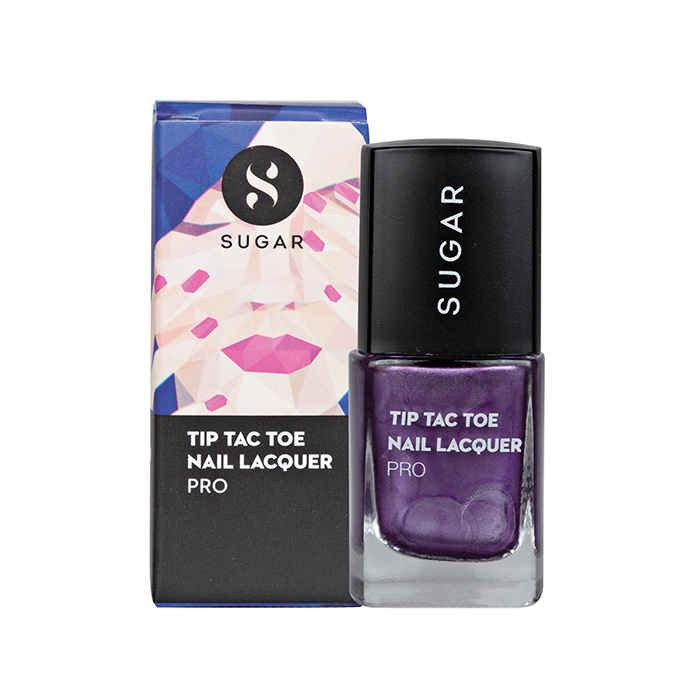 Buy SUGAR Cosmetics Tip Tac Toe Nail Lacquer - 041 Amethyst Actress (Metallic Purple) - Purplle