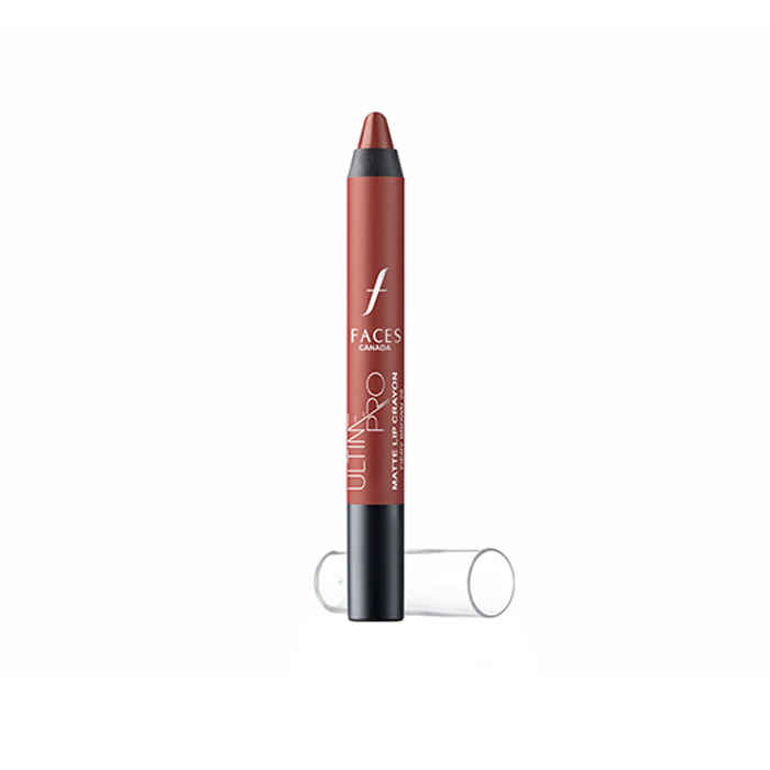 Buy Faces Canada Ultime Pro Matte Lip Crayon - Fiery Brown 28 (2.8 g) - Purplle
