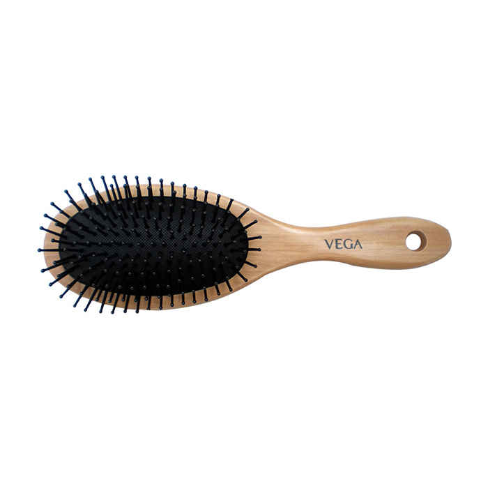 Buy Vega Wooden Bamboo Cushione Brush E2-CBB - Purplle