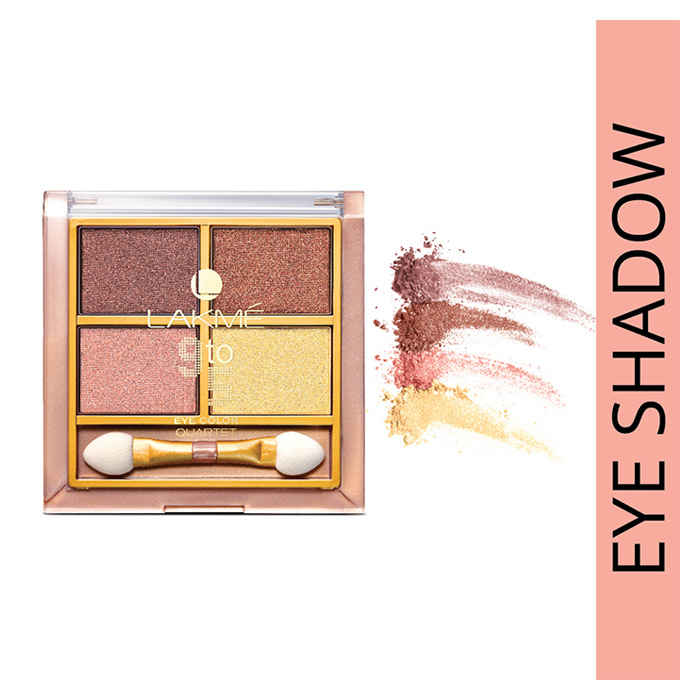 Buy Lakme 9 To 5 Eye Quartet Eyeshadow - Desert Rose (7 gm) - Purplle